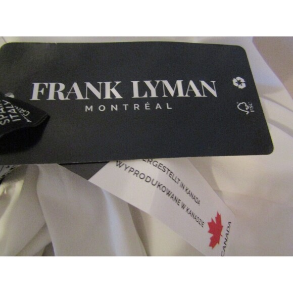 Frank Lyman Montreal Top NWT Off White Short Sleeve Mock Neck Womens Size 8 - Picture 6 of 8